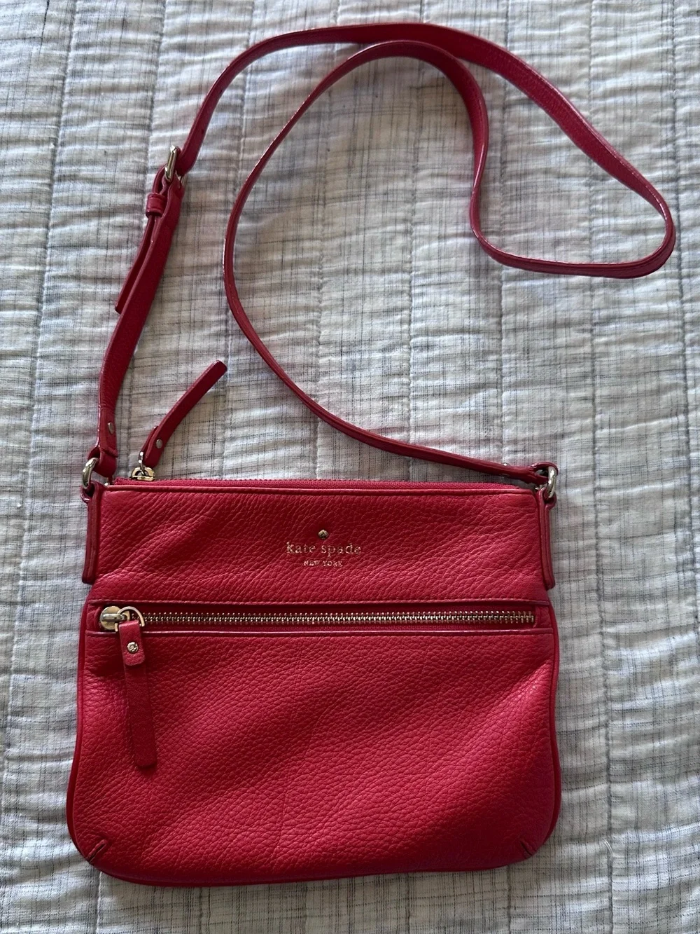 Kate Spade  Handbag crossbody Coral  Leather